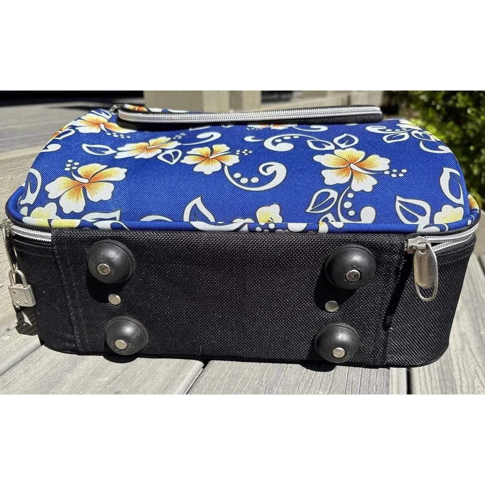 Hawaiian Travel Case Suitcase Suit Case Summer Bag Hibiscus Flower Vacation
